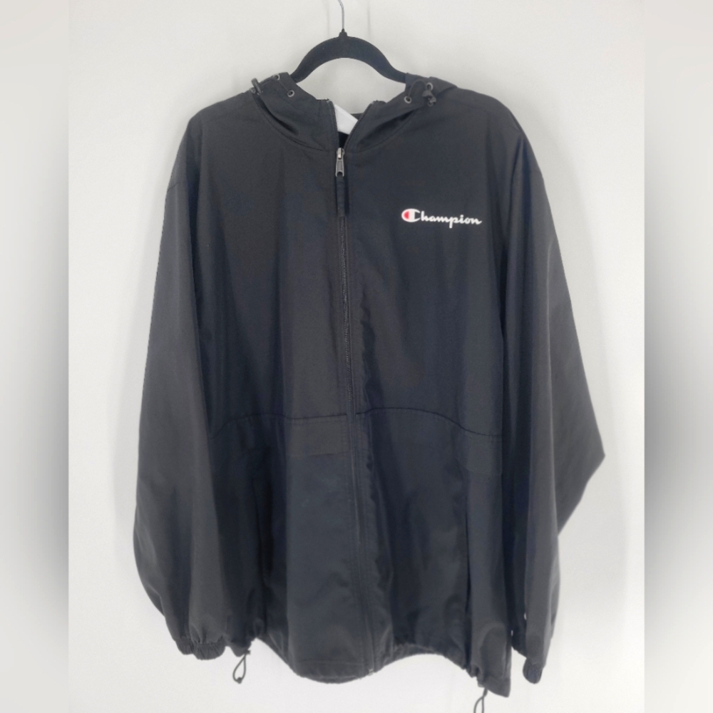 Champion Mens Hooded‎ Lightweight Windbreaker Size XL
